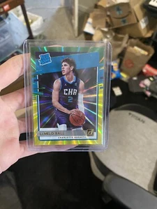 2020-21 Donruss Lamelo Ball Rated Rookie Card #202 Green Yellow Laser SP RC - Picture 1 of 1