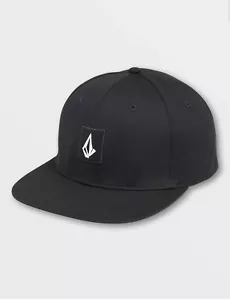 Volcom Adult V Square Snapback Hat Black Adjustable - Picture 1 of 2