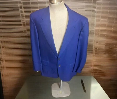 Abrigo deportivo Zanella 100 % lana virgen talla 40R EE. UU. en azul  Foto 1 de 4