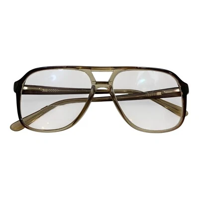 Blue Ribbon Marchon BR32 140 Eyeglass Frames ONLY Grey Fade Handmade 54 141  - Image 1 of 4