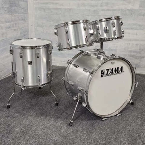 Used Vintage Tama 4pc Imperialstar Drum Set Hairline Chrome - Very Good - Picture 1 of 9