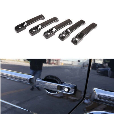 Funda protectora de manija de puerta de fibra de carbono para Benz Clase G W463 W464 G63 2019-2021 Foto 1 de 4