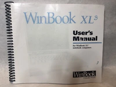 WinBook XL3 User’s manual, Good Condition, Used Condition, Laptop, Computer - Image 1 of 4