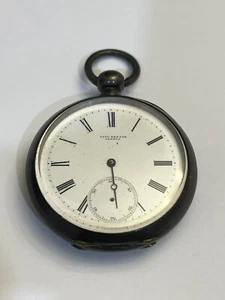 Paul BRETON GENEVA SILVER Antique POCKET WATCH Estate Find As-is Untest - Picture 1 of 7