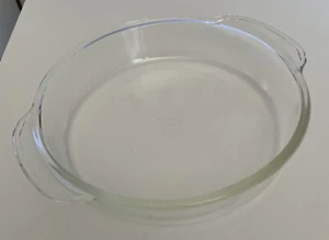 Vintage Fire-King 8 inch Round Baking Dish - 450 - Clear - Very Good Used - Picture 1 of 8