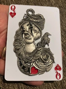 Seltene 3,5" Navy USN Chief CPO Pride Challenge Münze Queen Deck Karte ATG Pacnorwest - Bild 1 von 8