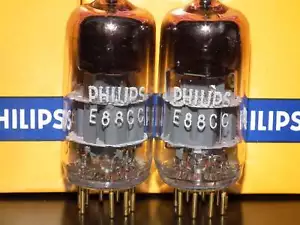 E88CC 6922 Philips Heerlen Holland 1969 Premium ECC88 6DJ8 NOS nuovo con scatola coppia abbinata - Foto 1 di 19