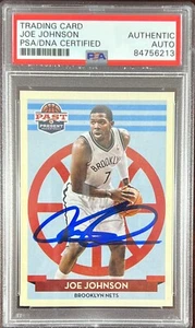 Joe Johnson auto 2013 Panini #130 card Brooklyn Nets PSA Encapsulated - Picture 1 of 3