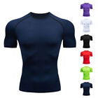 Men's Compression Athletic Fitness Shirt Base Layer Tops Sports Gym Tight Dry