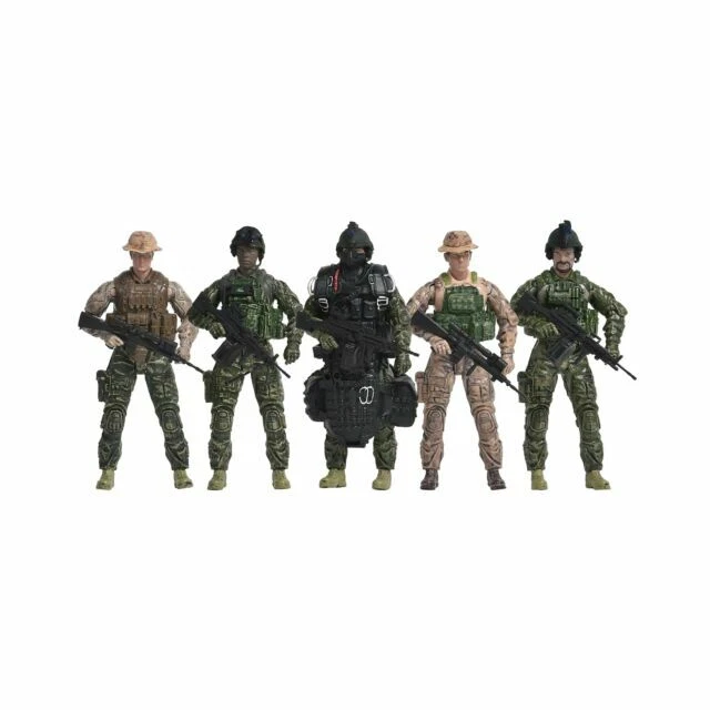 Elite Force Army Navy Seals Fire Team Action Figures – 5 Pack