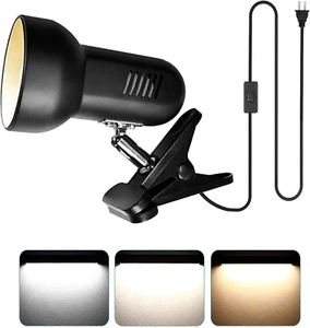 LED Clamp Work Lamp, 5W 360° Rotatable Head, Ultra Bright Work Bench Light, Desk - Picture 1 of 12