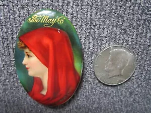 Vintage Advertising Pocket Mirror The May Co Ohio Largest Department Store - Picture 1 of 3