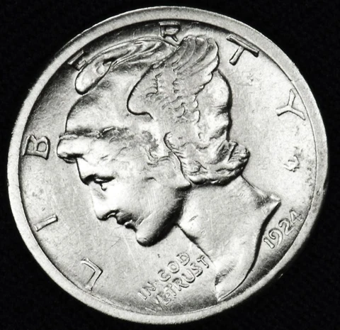1924-s Mercury Dime.       High Grade (Inventory A) Cover