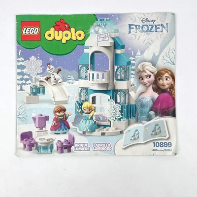 Lego Duplo 10899 Castillo de Hielo Congelado Manual de Instrucciones SOLO Disney Anna Elsa Olaf Foto 1 de 4