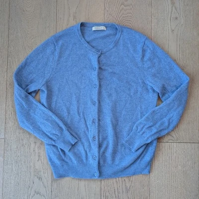 Cárdigan para mujer Woolovers azul con botones suéter de lana mediano informal Foto 1 de 4