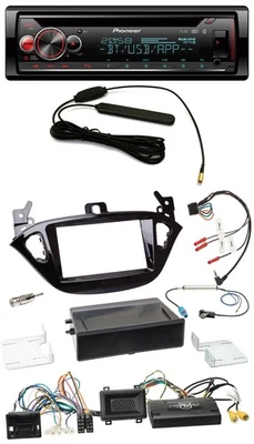 Pioneer USB DAB Lenkrad Bluetooth CD Autoradio für Opel Adam Corsa E ab 2013 PDC - Bild 1 von 4