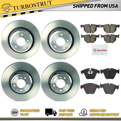 Kit de pastillas de freno rotores de freno delanteros traseros OE Brembo Prime para BMW 335i 2007-2011 Foto 1 de 4