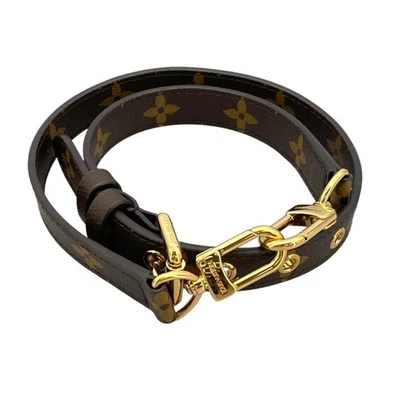 Louis Vuitton женщин Дамская сумка аксессуар коричневый монограмма кожаный ремень через плечо JPN - Изображение 1 из 4