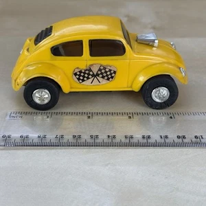 Eldon VW Baja Bug 71' #1635-12 Yellow 1/32 Scale Slot Car PARTS RESTORE SEE PIC. - Picture 1 of 13