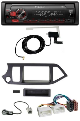 Pioneer 1DIN USB DAB MP3 AUX Autoradio für Kia Picanto ab 2011 Start-Stop - Bild 1 von 4
