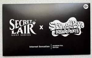 MTG Guarida Secreta - Bob Esponja Pantalones Cuadrados Internet Sensación - Lámina Nuevo Sellado - Imagen 1 de 3