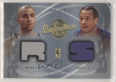 2001 Upper Deck Inspirations /275 Tony Parker Allen Iverson #139 Rookie RC HOF - Imagem 1 de 2