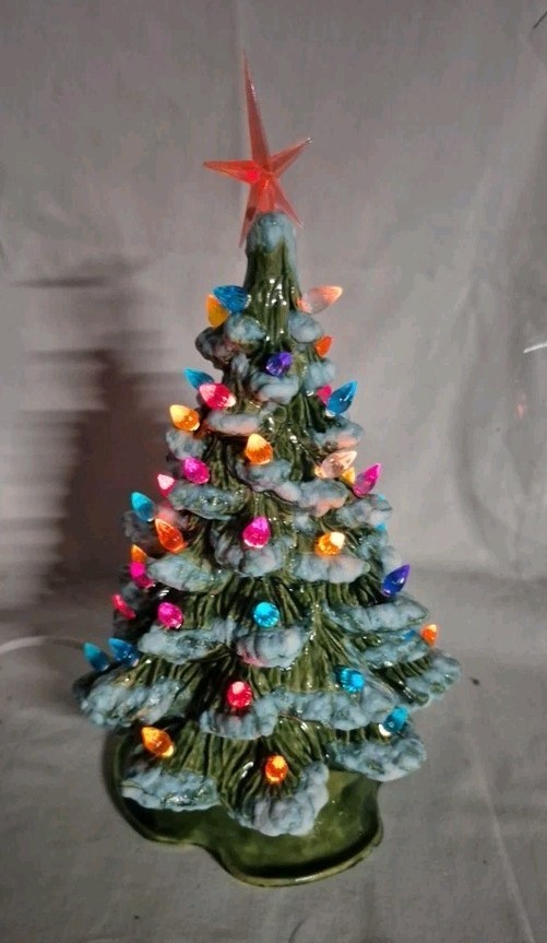 ✳︎フランスヴィンテージ Christmas tree✳︎ Ceramic Christmas Tree Snow | eBay
