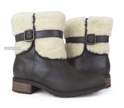 UGG Australia Blayre II Lodge Leather Fur Boots Womens Size 7.5 *NIB* - Image 1 of 4