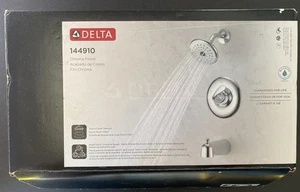 Delta 144910 Chrome Finish Tub & Shower Faucet Set - Lifetime Warranty - NIB - Bild 1 von 5