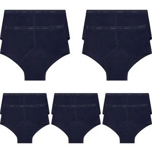 10 Pack Jockey Y-Front Briefs Mens Comfy Cotton Underwear Undies Boxer Navy Bulk - Picture 1 of 6