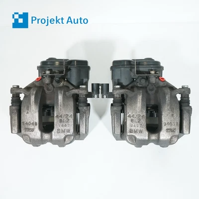 Juego de pinzas de freno 11-19 OEM BMW con actuadores EMF 6793047 F10 F13 F06 F12 Foto 1 de 4