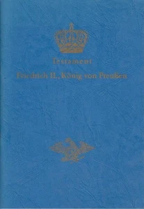 Testament - Friedrich II., König von Preußen. Faksimile. - Picture 1 of 1