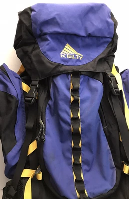 Kelty Coyote 4500 Internal Frame Hiking Backpack Camping, w/Daypack Blue/ Yellow - Image 1 of 4