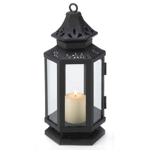 Zingz & Thingz Traditional Black Candle Lanterns, Decorative Light Home Decor... - Picture 1 of 3