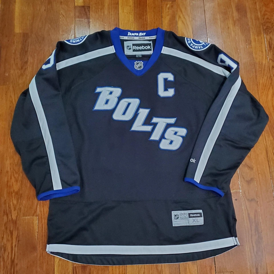 Camiseta deportiva Tampa Bay Lightning para hombre XL negra NHL hockey Steven Stamkos 91 Reebok Foto 1 de 4