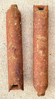 Vintage 1920s Salvaged 4 lb Cast Iron Window Sash Weights from Arizona - Image 1 of 2