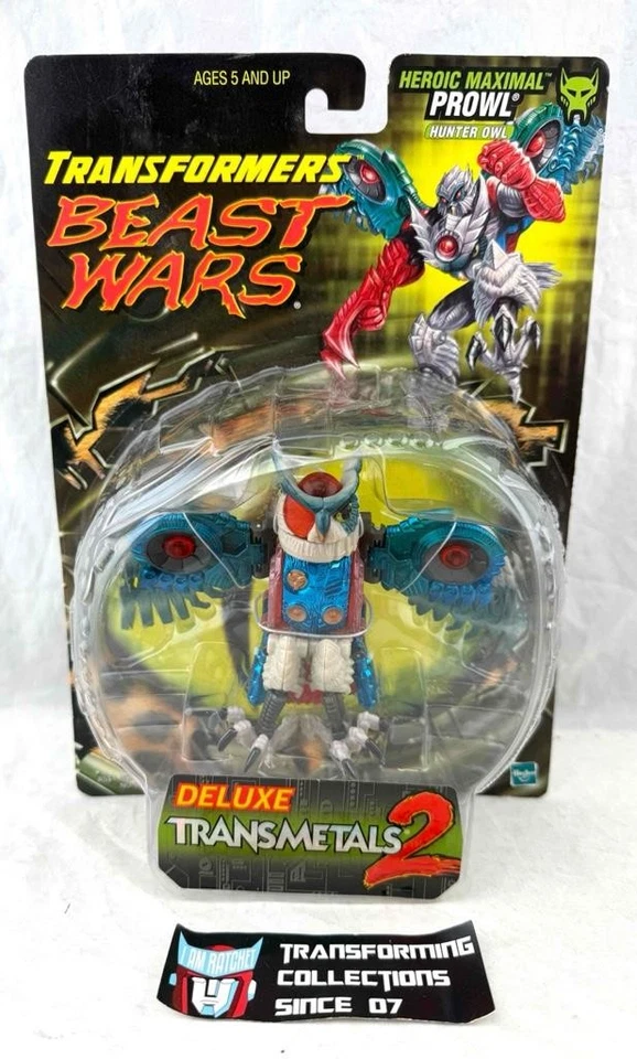 Transformers 1998 Beast Wars Transmetals 2 Deluxe Class Prowl MOSC White Version - Image 1 of 2