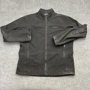 Patagonia Jacket Mens XL Black Soft Shell Full Zip Stretch Outdoor Hiking - Picture 1 of 10
