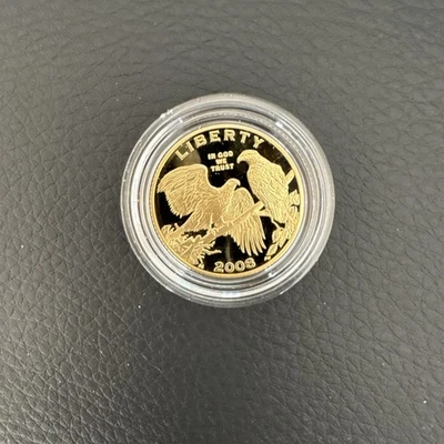 $5 Gold Coin Proof 2008-W Bald Eagle Commemorative w/ Box & NO COA 90% Gold - Image 1 of 4