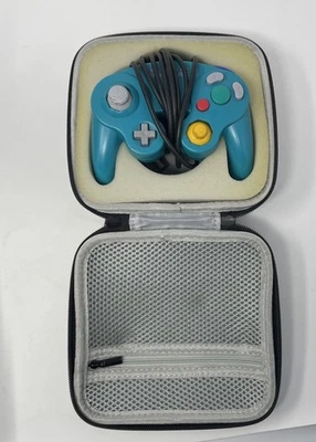 Official Nintendo CE EMERALD TEAL GameCube Controller OEM DOL-003 US SELLER Case - Image 1 of 4