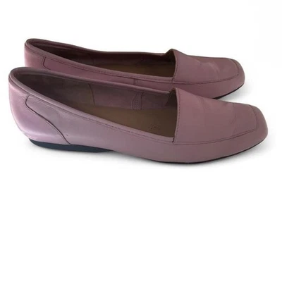 Mocasines de cuero rosa 9 Foto 1 de 4