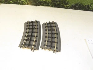 MTH TRAINS - 40-1022 REALTRAX 031 1/2 CURVE SECTIONS- SOLID RAIL (2)- LN - H38 - Picture 1 of 1