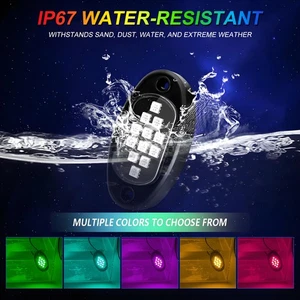 RGB Car Underglow Lights APP Controlled Multicolor LED Underbody Rock Light Kit⊹ - Picture 1 of 12