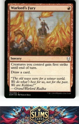 Magic the Gathering MTG Dominaria Warlord's Fury #151 Buy 2 Get 1 - Image 1 of 2