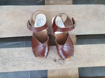 Swedish Sandals for Kids Maguba Brown Cross Over - Image 1 of 3