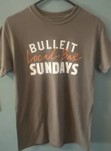 Rare Bulleit Bourbon Bulleit Sundays T-Shirt GRAY Small 100% Cotton - NEW - Picture 1 of 7