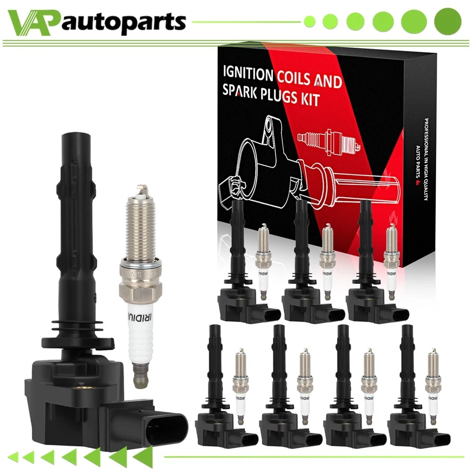 8 For 2007-2011 Mercedes-Benz CLS550 5.5L V8 Ignition Coil & Spark Plug - Изображение 1 из 4