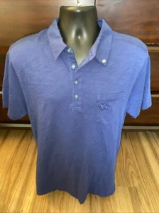 William Murray Golf Polo Shirt Mens Size Large Blue Golfers Stretch Performance - Picture 1 of 6