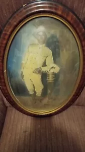 Antiguo retrato de soldado negro de Estados Unidos de vidrio burbuja años 20 - Imagen 1 de 24