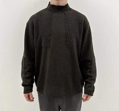 Suéter Vintage Doris Hartwich Oscuro Moda Alemana Vanguardia Unisex Patchwork Foto 1 de 4